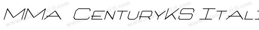 MMa CenturyKS Itali字体转换